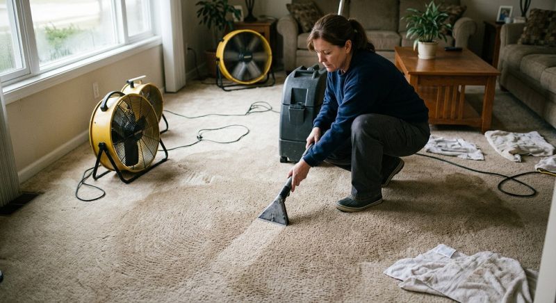 Wet Carpet Restoration in Mesa, AZ
